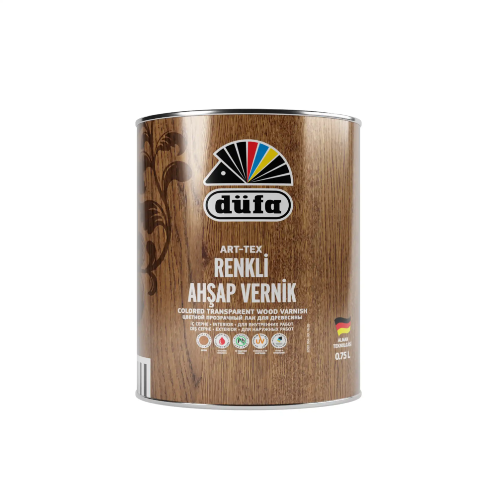 Düfa ART-TEX Renkli Ahşap Verniği 0010 Naturel 0.75 l - 1