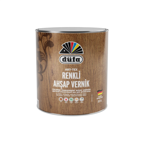 Düfa ART-TEX Renkli Ahşap Verniği 2910 Tütün 2.5 l - 2