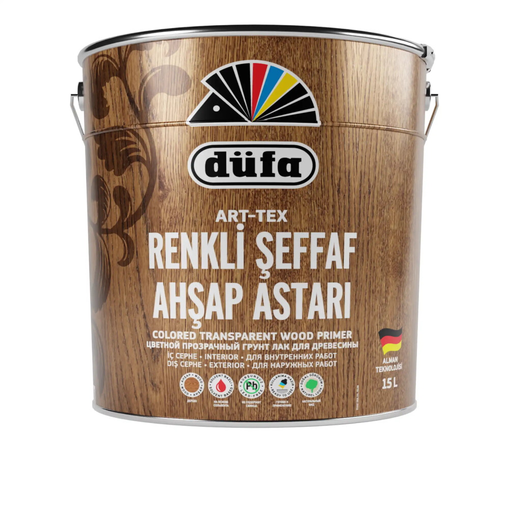 Düfa ART-TEX Renkli Şeffaf Ahşap Astar 2975 Tarçın 15 l - DÜFA