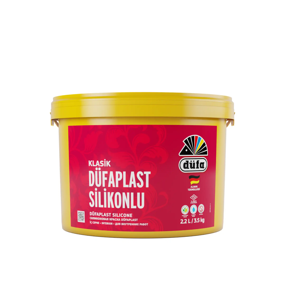 Düfa Klasik Düfaplast Silikonlu İç Cephe Duvar Boyası 3015 Tatlı Pembe 2.2 l - 1