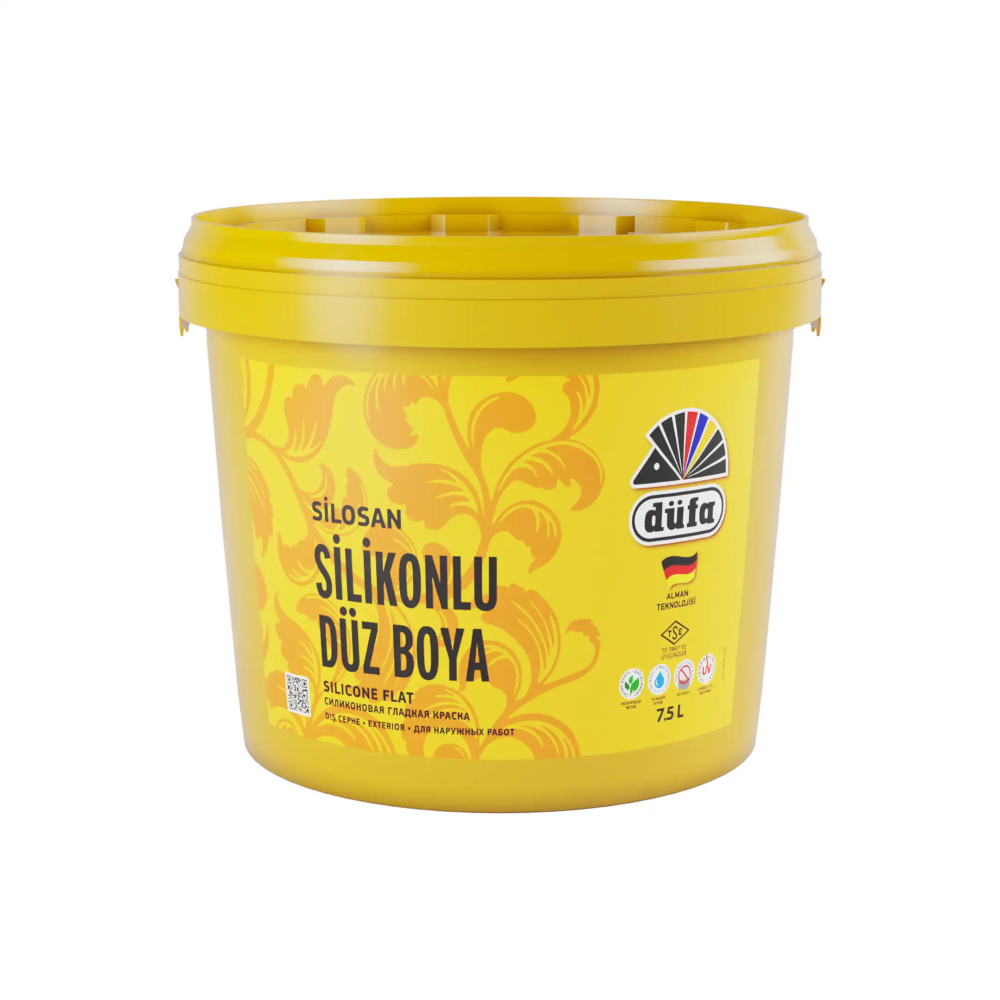 Düfa Silikonlu Düz Dış Cephe Duvar Boyası 2084 Pastel 7.5 l - 4