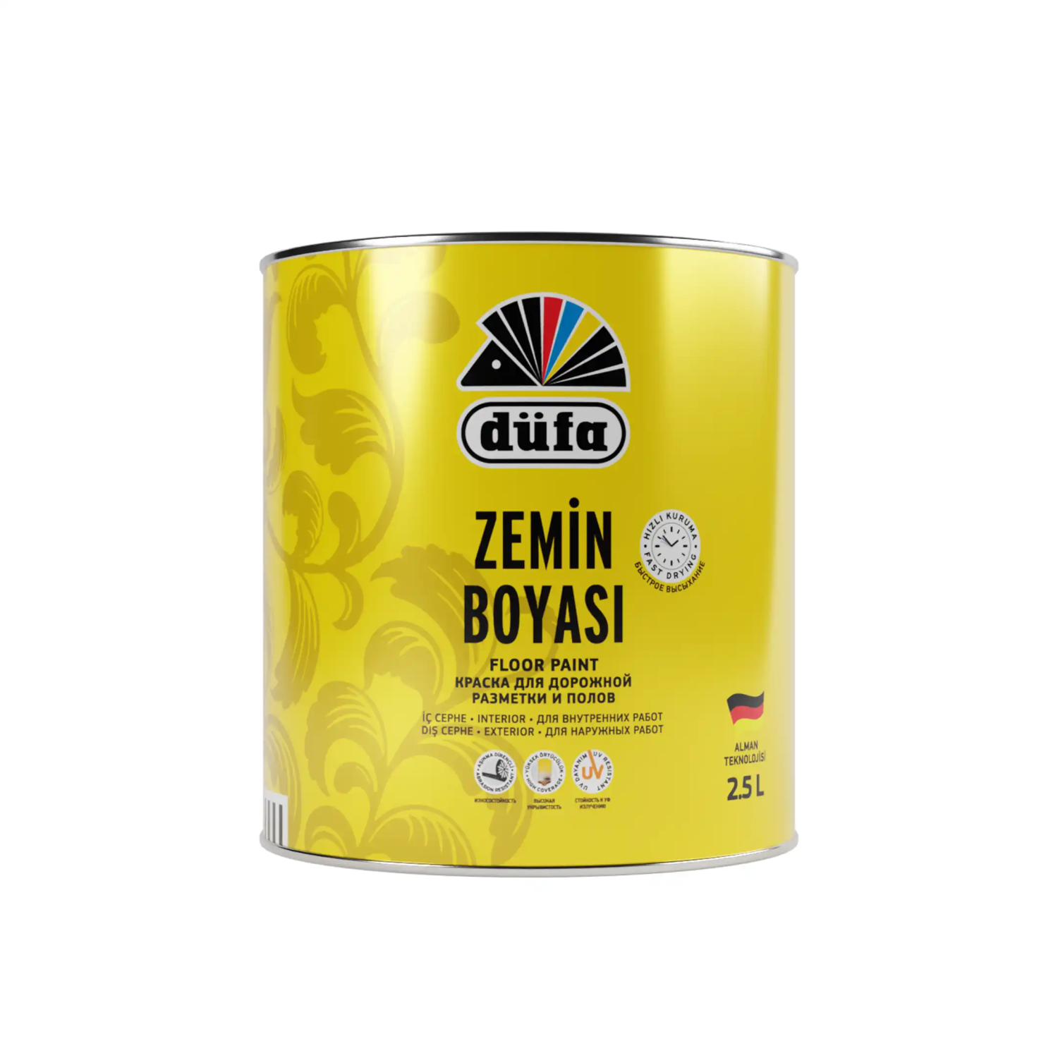 Düfa Zemin Boyası 5005 Boncuk Mavi 2.5 l - 1