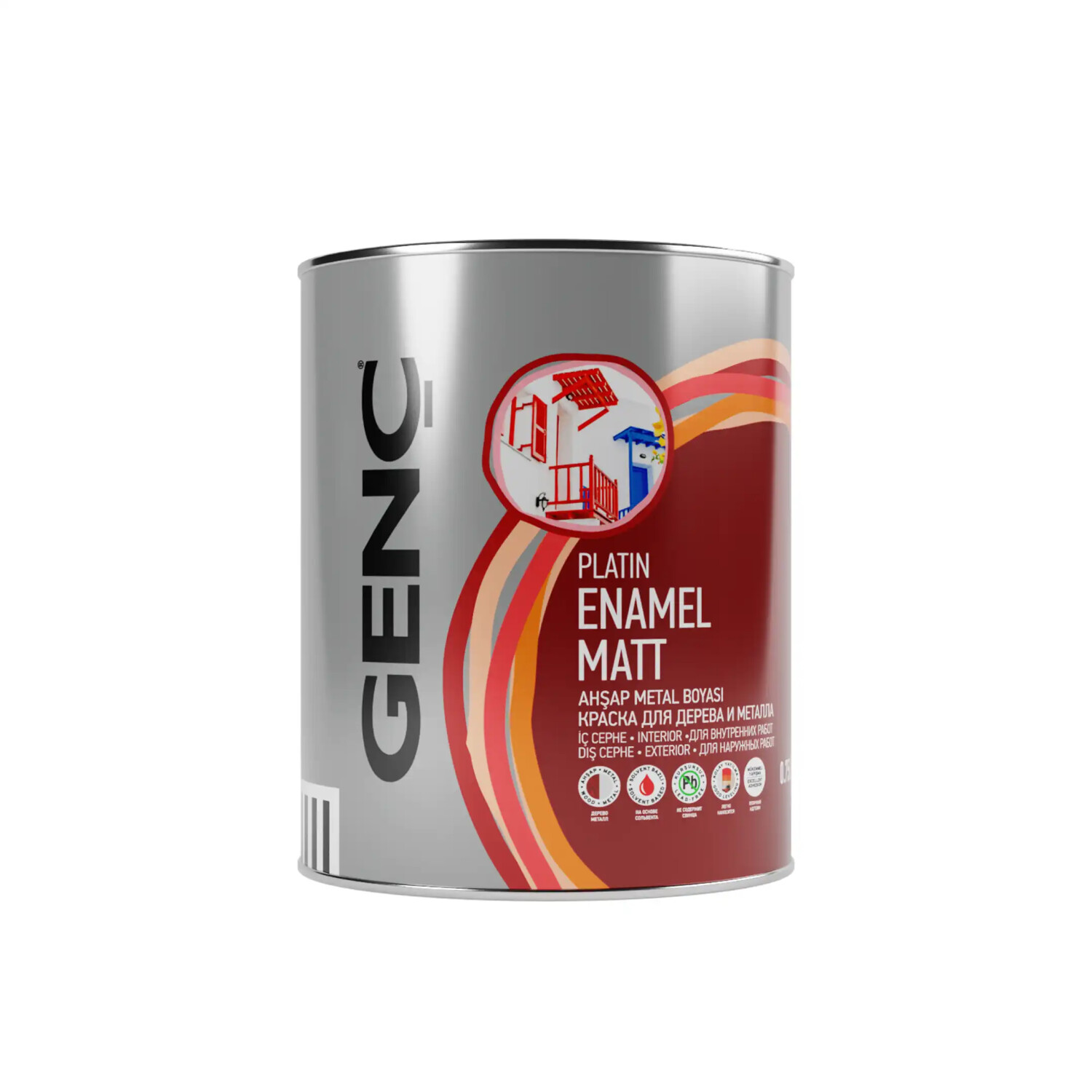 Genç Sentetik Ahşap Metal Boyası Beyaz 0.75 l - GENÇ