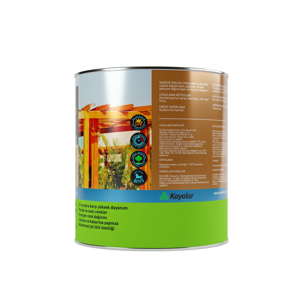 Woodsol Gemina Dış Mekan Ahşap Jel Vernik 1567 Afromosia 2.5 l - 4